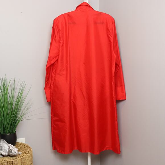 Vintage Aqua Sheen Lightweight rain coat size Petite Large - Picture 2 of 7